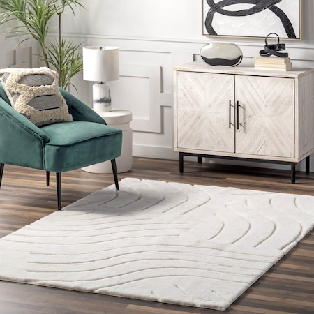 Nuloom Camari Contemorary Faux Rabbit Machine Washable Area Rug 7ft 6in x 9ft 6in BIWR01A-76096